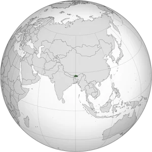 1024px Bhutan orthographic projection