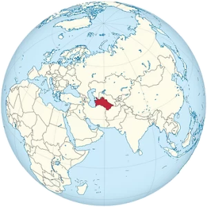 1024px Turkmenistan on the globe Turkme