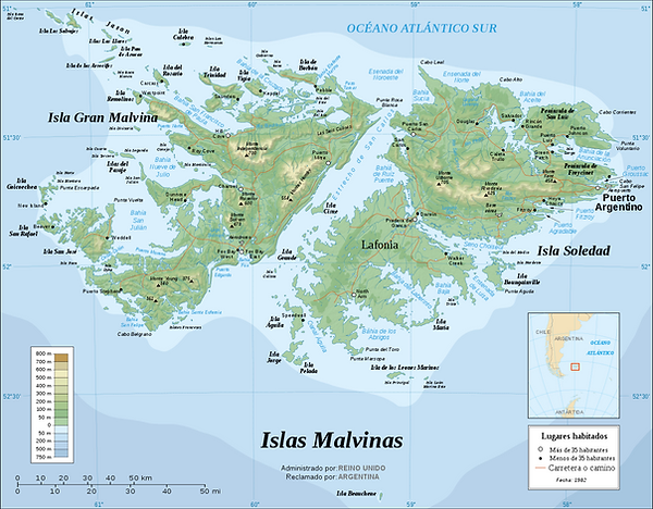 1280px Falkland Islands topographic map