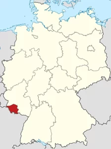 800px Locator map Saarland in Germany sv