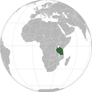800px Tanzania orthographic projection