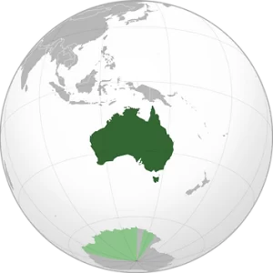 Australia with AAT orthographic project