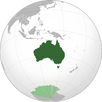 Australia with AAT orthographic project