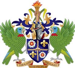 Coat of arms of Saint Lucia svg