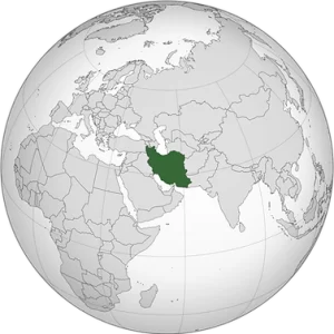 Iran orthographic projection svg