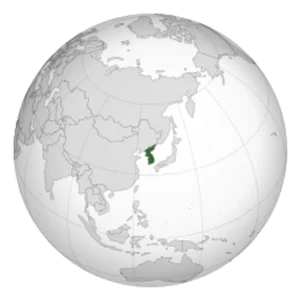 Korea orthographic projection svg