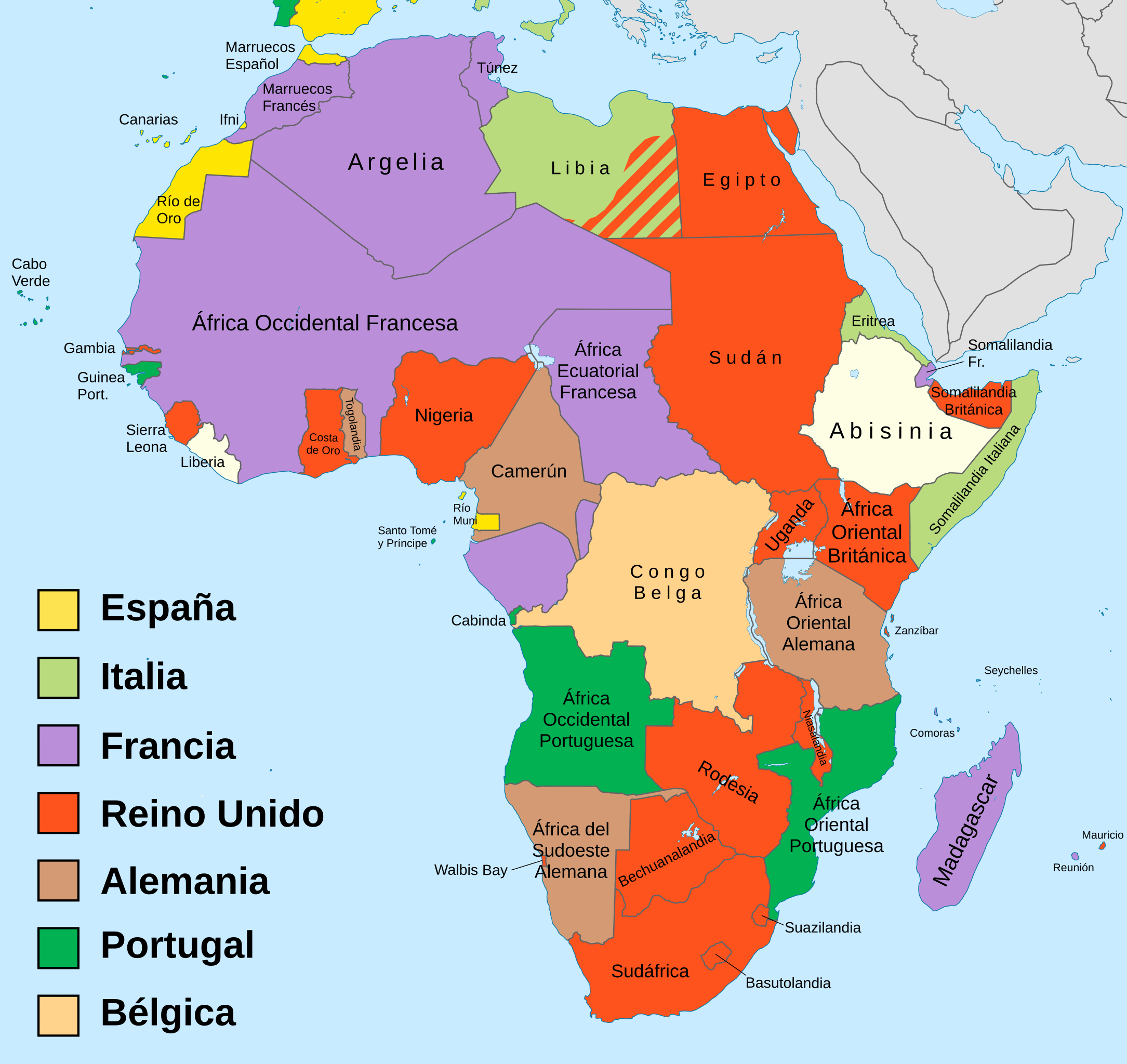 Mapa del Africa colonial 1914.svg