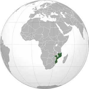Mozambique orthographic projection svg