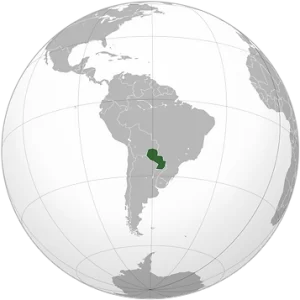 Paraguay orthographic projection svg p