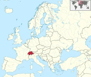 Switzerland in Europe svg