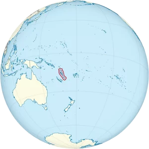 800px Vanuatu on the globe small island