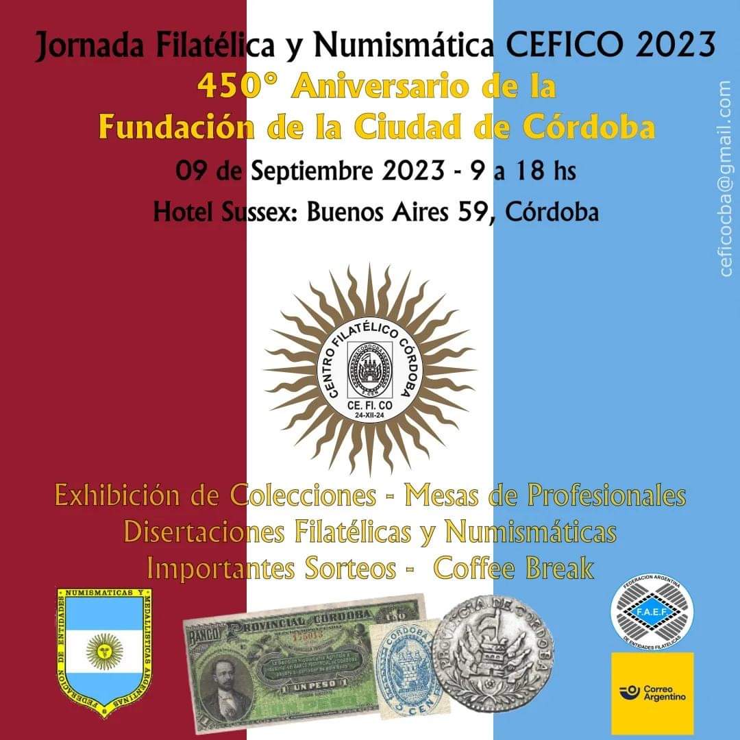 Jornada Filatélica y Numismática CEFICO 2023
