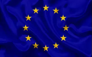 HD wallpaper flag of european union eu europe european union blue silk flag eu flag