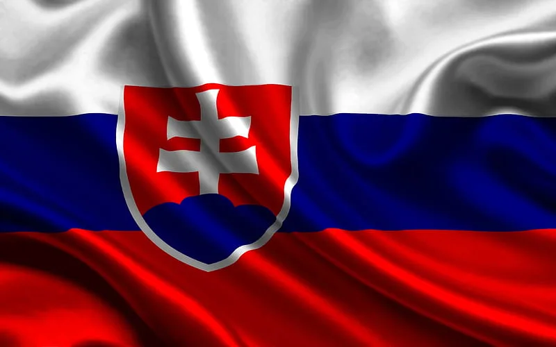 HD wallpaper flag of slovakia silk texture fabric flag slovak flag europe slovakia jpg