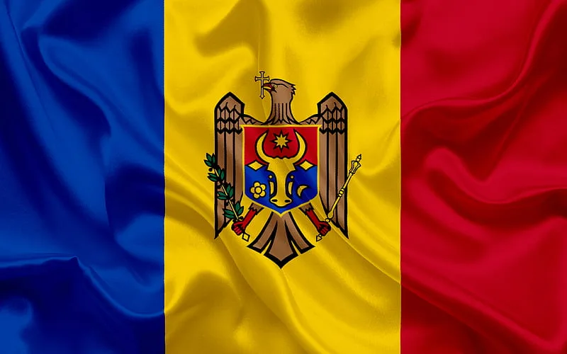HD wallpaper moldovan flag europe moldova flag of moldova national flags silk texture jpg