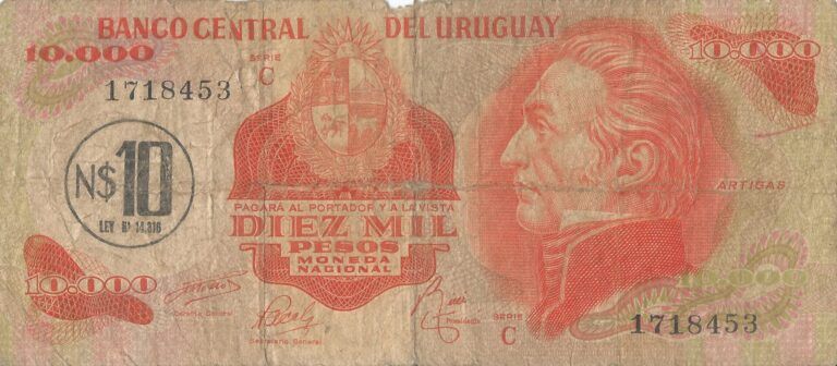 Uruguay 61 Pick 58a Anverso