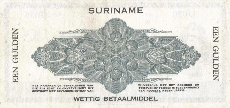 Surinam 6 Pick 105c Reverso