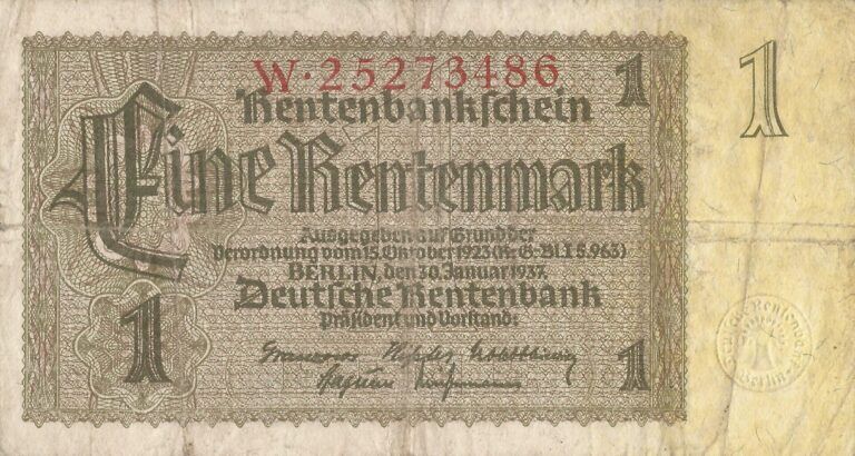 4-Rentenmark (1923-1937) 3 Pick 173b Anverso