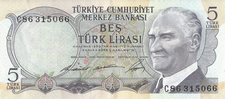 Turquía 9 Pick 179a Anverso