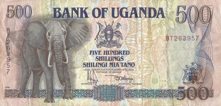 Uganda 23 Pick 33a Anverso