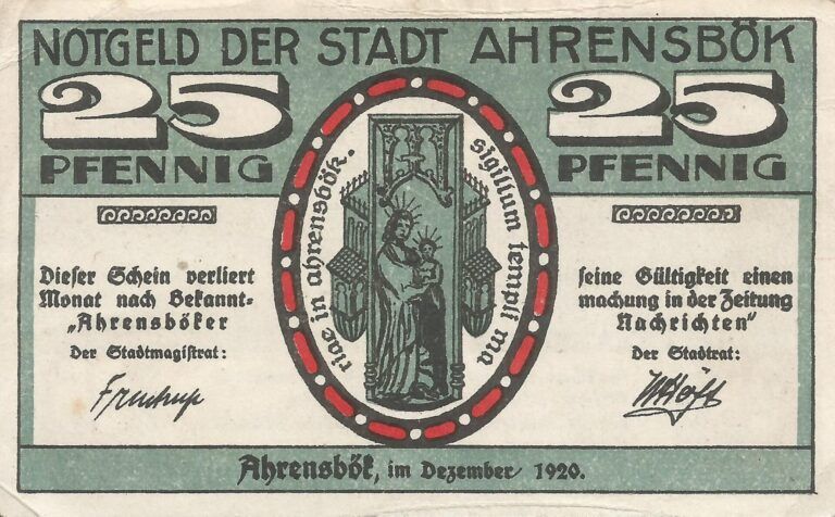 Notgeld - A 1 GM 6.1 1 3 Anverso