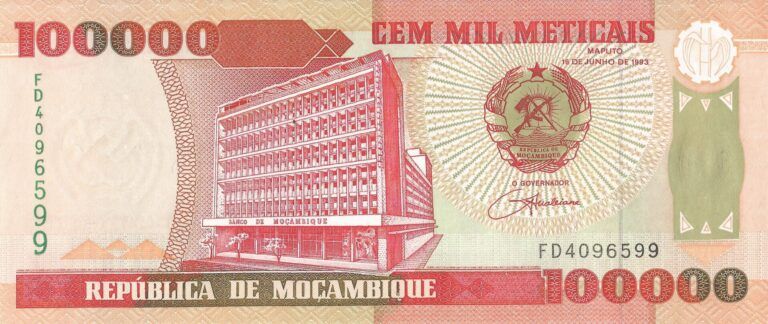 Mozambique 31 Pick 139 Anverso