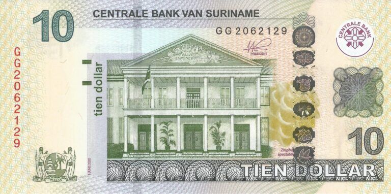 Surinam 37 Pick 163d Anverso