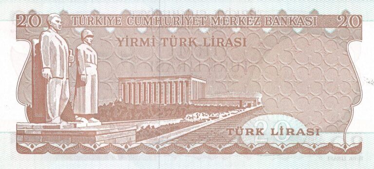 Turquía 16 Pick 187b Reverso