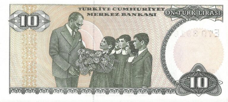 Turquía 22 Pick 193a.2 Reverso