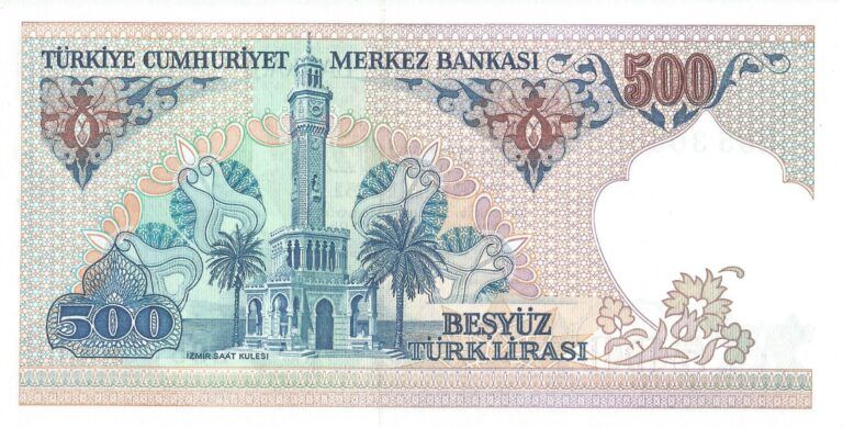 Turquía 26 Pick 195a.2.2 Reverso