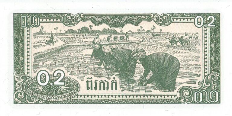 Camboya 28 Pick 26a Reverso