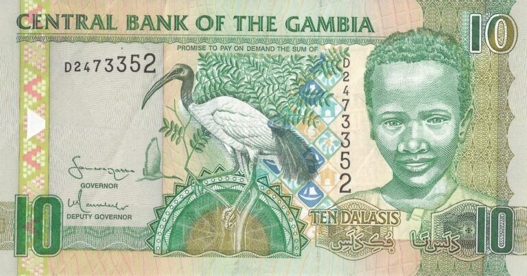 Pick 26a gambia Anverso