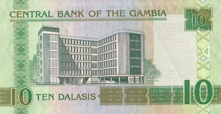 Pick 26a gambia Reverso