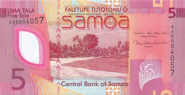 Samoa 15 Pick 47a Anverso