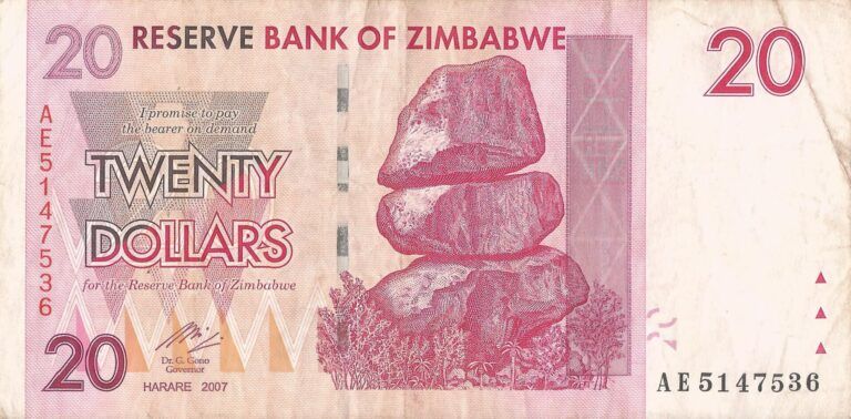 Zimbabue 29 Pick 68a Anverso