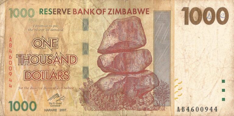 Zimbabue 33 Pick 71a zimb Anverso