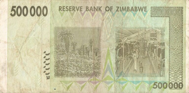 Zimbabue 36 Pick 76a zimb Reverso