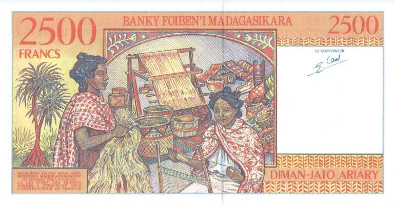 Madagascar 20 Pick 81 Reverso