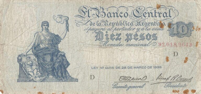 9-Banco Central Progreso (1935-1959) 67 Bot 1887 Anverso