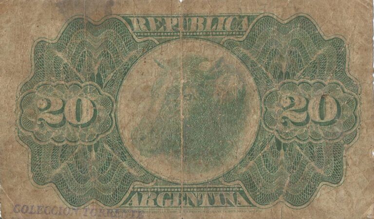 3-Caja de Conversión - Fraccionarios (1891-1897) 9 Bot 1023 Reverso