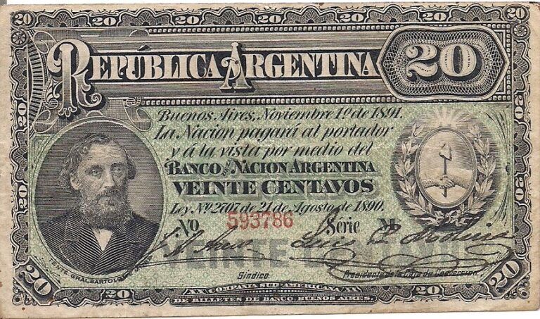 3-Caja de Conversión - Fraccionarios (1891-1897) 10 Col 32 ad