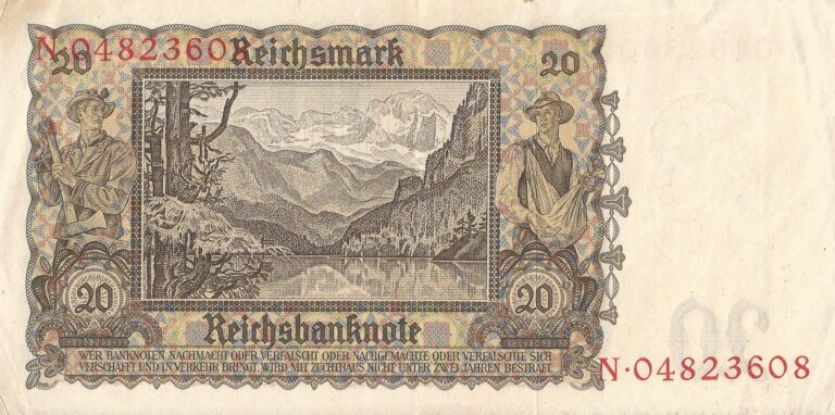 5-Reichsmark (1924-1948) 10 Pick 185 Reverso