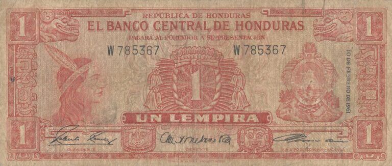 Honduras 5 Pick 54Aa Anverso