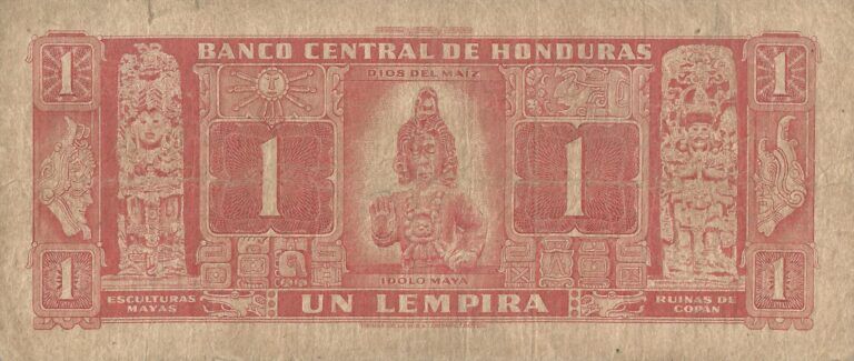 Honduras 6 Pick 54Aa Reverso